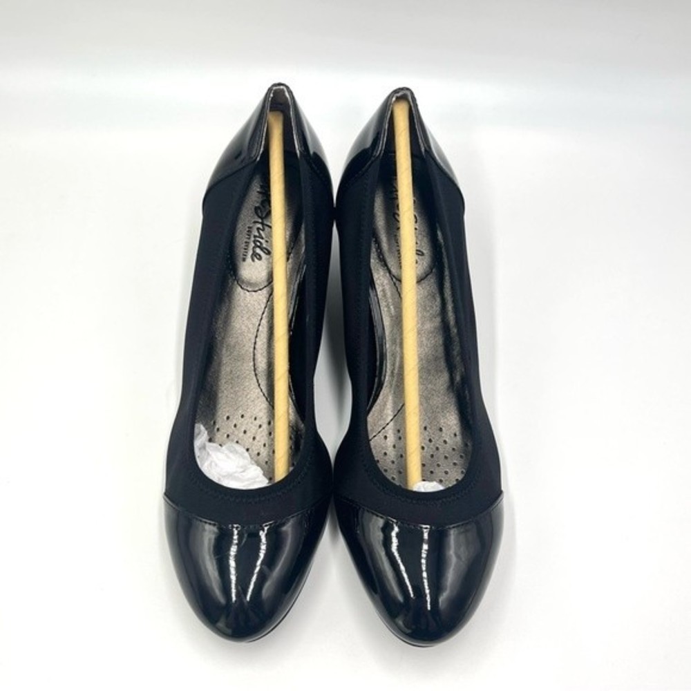 LifeStride Women's Juliana Stretch Black Wedge Pumps Heels Shoes Size 8 - Picture 3 of 13